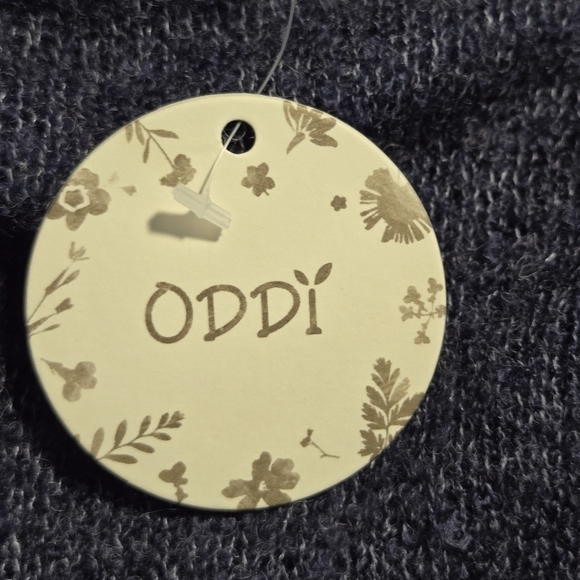 ODDY Women's Knit Mock Neck Sweater Navy Blue Pink Size M/L NWT - Picture 6 of 7